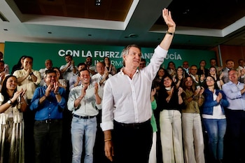 El presidente del PP, Alberto Núñez Feijóo, durante la Intermunicipal del PP andaluz (Madero Cubero / Europa Press)