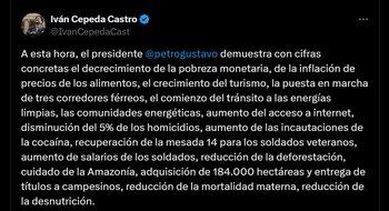 Iván Cepeda en X