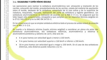 Captura de la normativa de