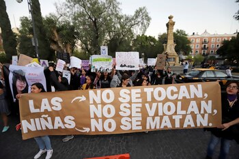 Mujeres protestan contra la violencia