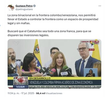 El presidente Gustavo Petro explicó