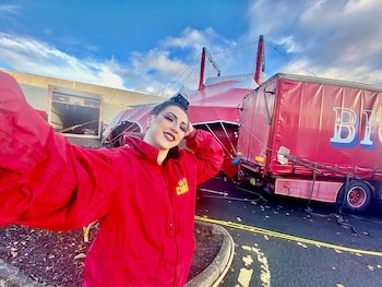 Ailén Provoste en el backstage