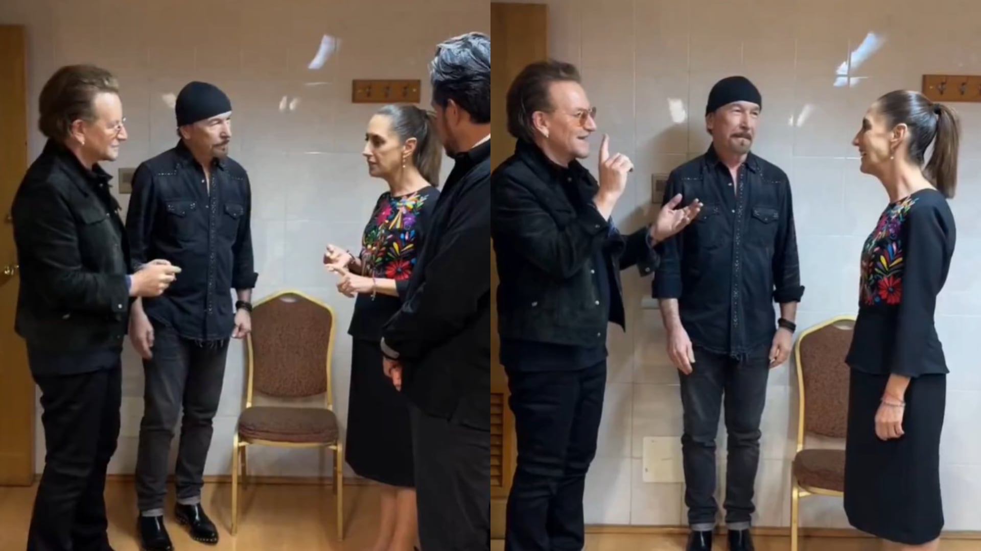 U2 se reúne con Sheinbaum y la elogia por su trabajo como presidenta: “Tan fan de ti”