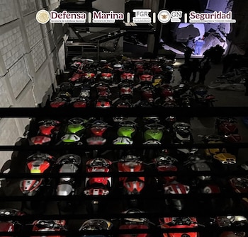 Motocicletas localizadas por las autoridades.
Foto: