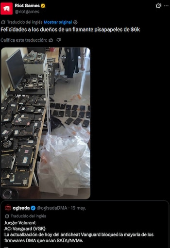Riot Games se burla de usuarios sus PC fueron afectados por el sistema antitrampas de Valorant.