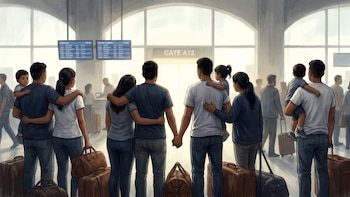 De la tragedia del Río Bravo a los aeropuertos: Testimonios de salvadoreños que exportan mano de obra calificada