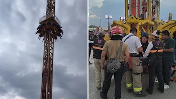 Falla en juego mecánico obliga a rescatar a 12 personas durante la clausura de la Feria de Chalco