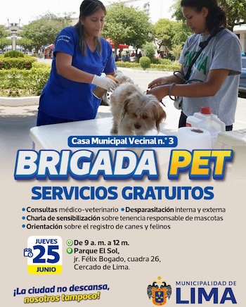 La campaña comenzará a partir de las 9 horas - Créditos: Municipalidad de Lima.