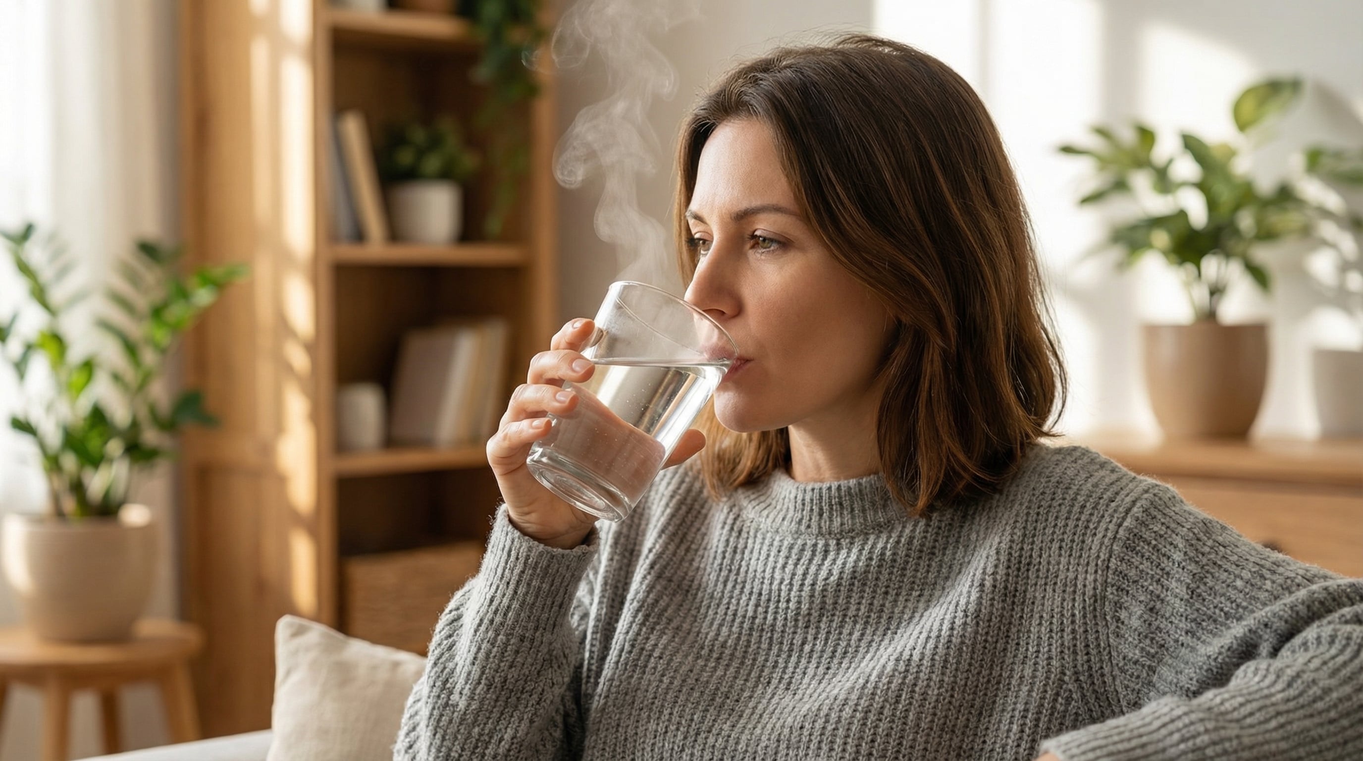 La tendencia de tomar agua caliente en ayunas, inspirada en el Ayurveda y la medicina asiática, genera debate sobre sus verdaderos beneficios para la salud (Imagen Ilustrativa Infobae)