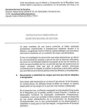 Hechos acreditados en los que