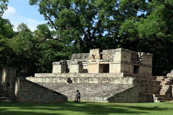 Fotografía de archivo del 14 de julio de 2019 de un sector del parque arqueológico de Copan (Honduras). EFE/Germán Reyes/ARCHIVO