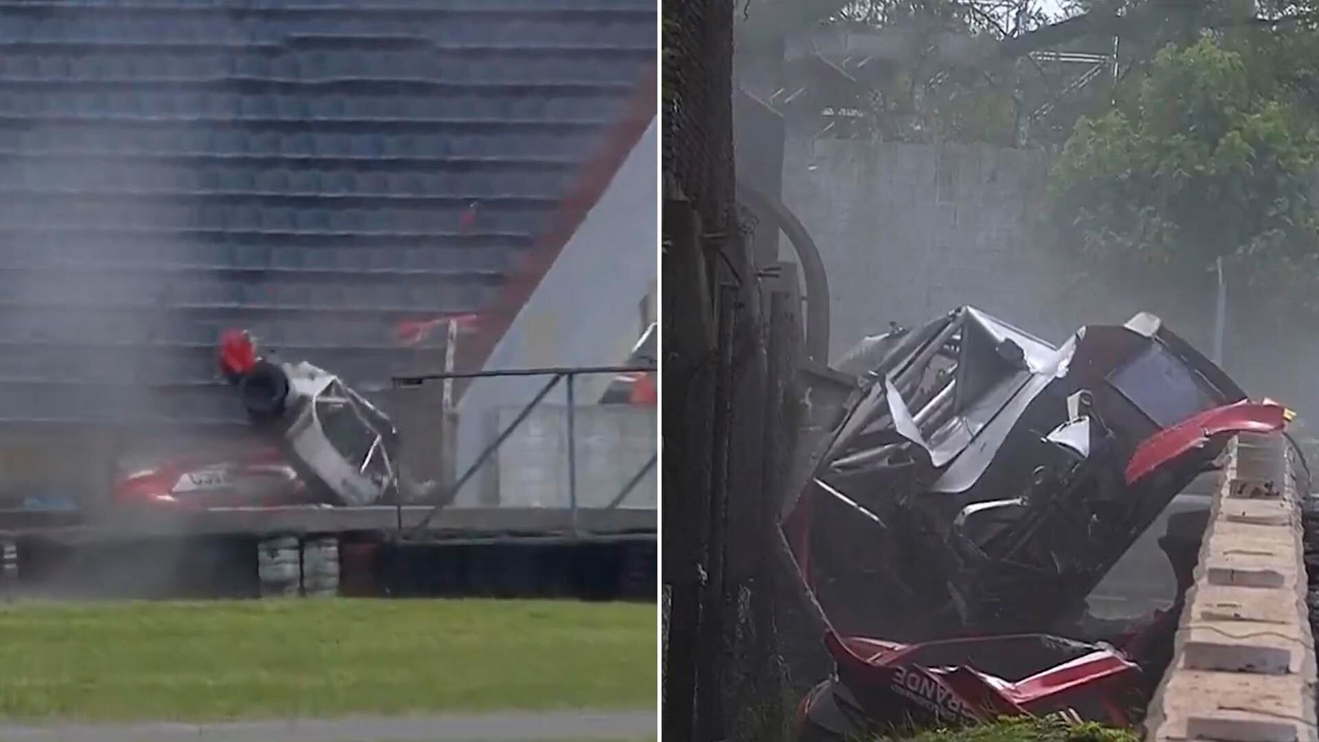 Así quedó el auto de Gastaldi