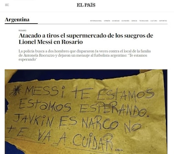 La nota del diario El