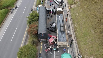 Tractomula perdió los frenos y