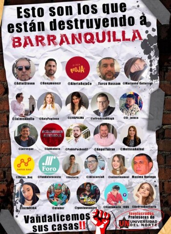 Con este panfleto amenazan a