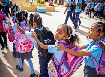 La República Dominicana alcanzó una cobertura récord del 93 % en educación preprimaria para niños de un año antes de la primaria, según la Unesco. (Foto cortesía Ministerio Educación RD)