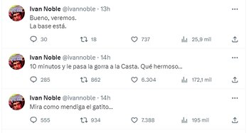 Iván Noble se refirió a
