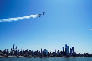 La experiencia aérea con los Blue Angels terminó de convencer al actor para interpretar a Maverick (REUTERS/Eduardo Munoz )