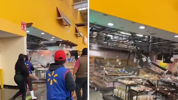 Walmart Ecatepec techo - se cayó el techo de una tienda por fuertes lluvias en ecatepec
lluvias edomex