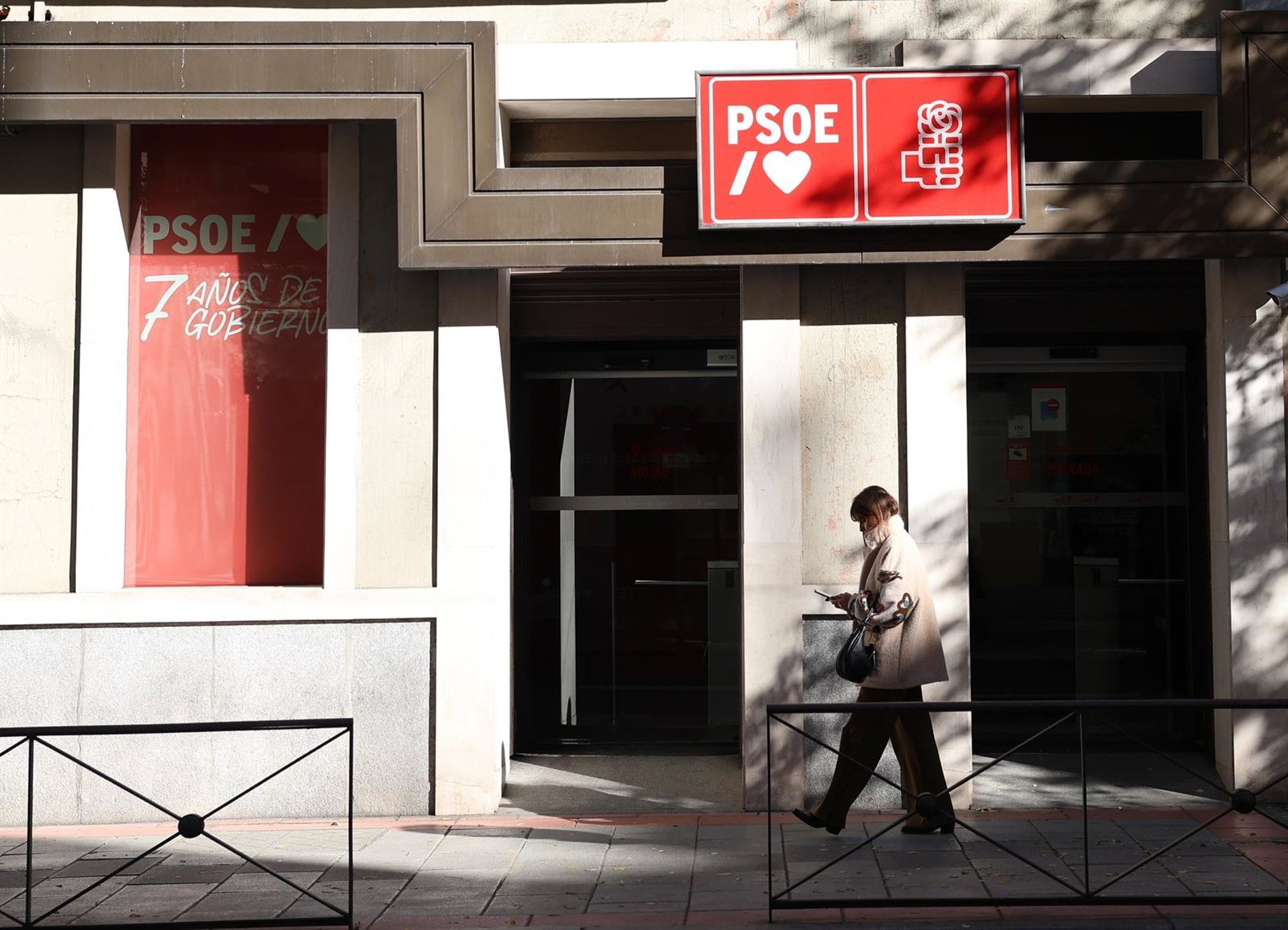 Sede del PSOE. (Europa Press)