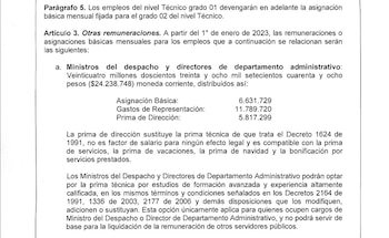 Algunos funcionarios públicos pueden ganar