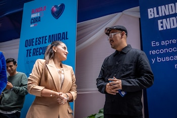 Kelly Acuña y Daniel Cortez Torres. Foto: Infobae Perú