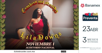 La preventa de boletos para Lila Downs en el Auditorio Nacional inicia el 23 de abril a las 11:00 horas por Ticketmaster y Banamex (Ocesa)