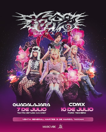 La banda japonesa Hanabie. anunció