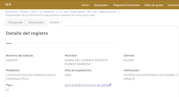 (Captura página web: Sep)