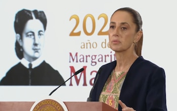 La presidenta Claudia Sheinbaum habla