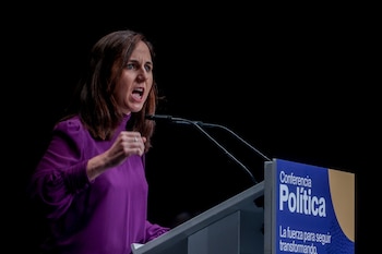 La secretaria general de Podemos