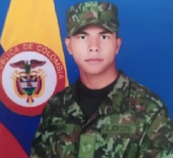 Cuerpo del soldado Jean Carlos
