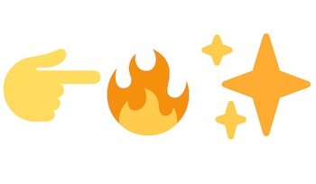 El emoji de los destellos