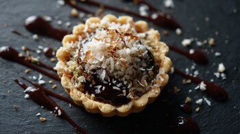 Mini tarta de coco y