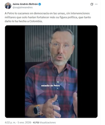 Beltrán le pidió a Trump