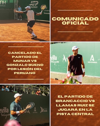 El comunicado de Challenger de Sevilla tras el retiro de Gonzalo Bueno.