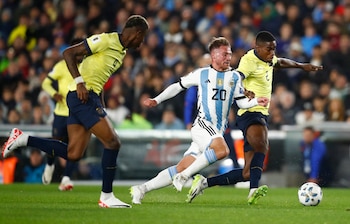 Ecuador y Argentina también se vieron las caras en la Copa América - crédito Agustin Marcarian / REUTERS