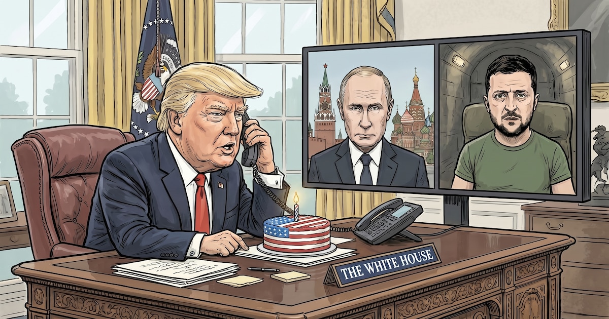 On his birthday, Trump held talks with Putin and Zelensky with the focus on the war in Ukraine