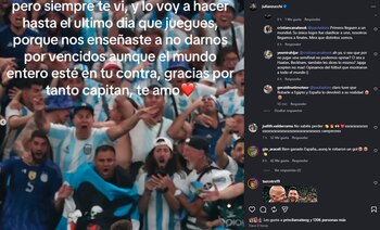 Julián Zucchi saca cara por Argentina tras perder la final y lanza fuerte mensaje: “Después hablamos”. Captura: IG Julián Zucchi.