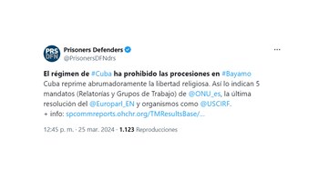 La denuncia de Prisoners Defenders