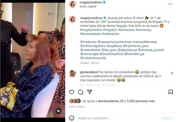 Magaly Medina agradece en sus