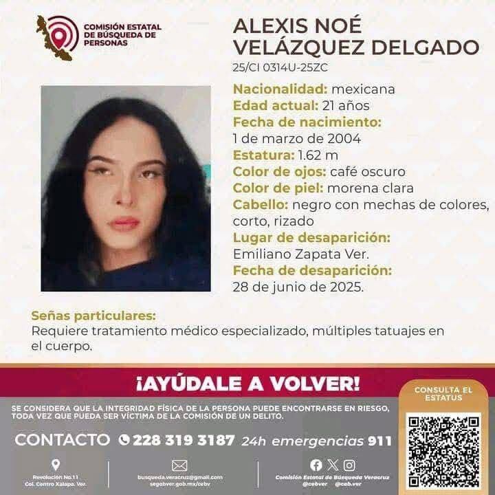 Alexis estaba desaparecida desde el 28 de junio. Foto: (FGJ)