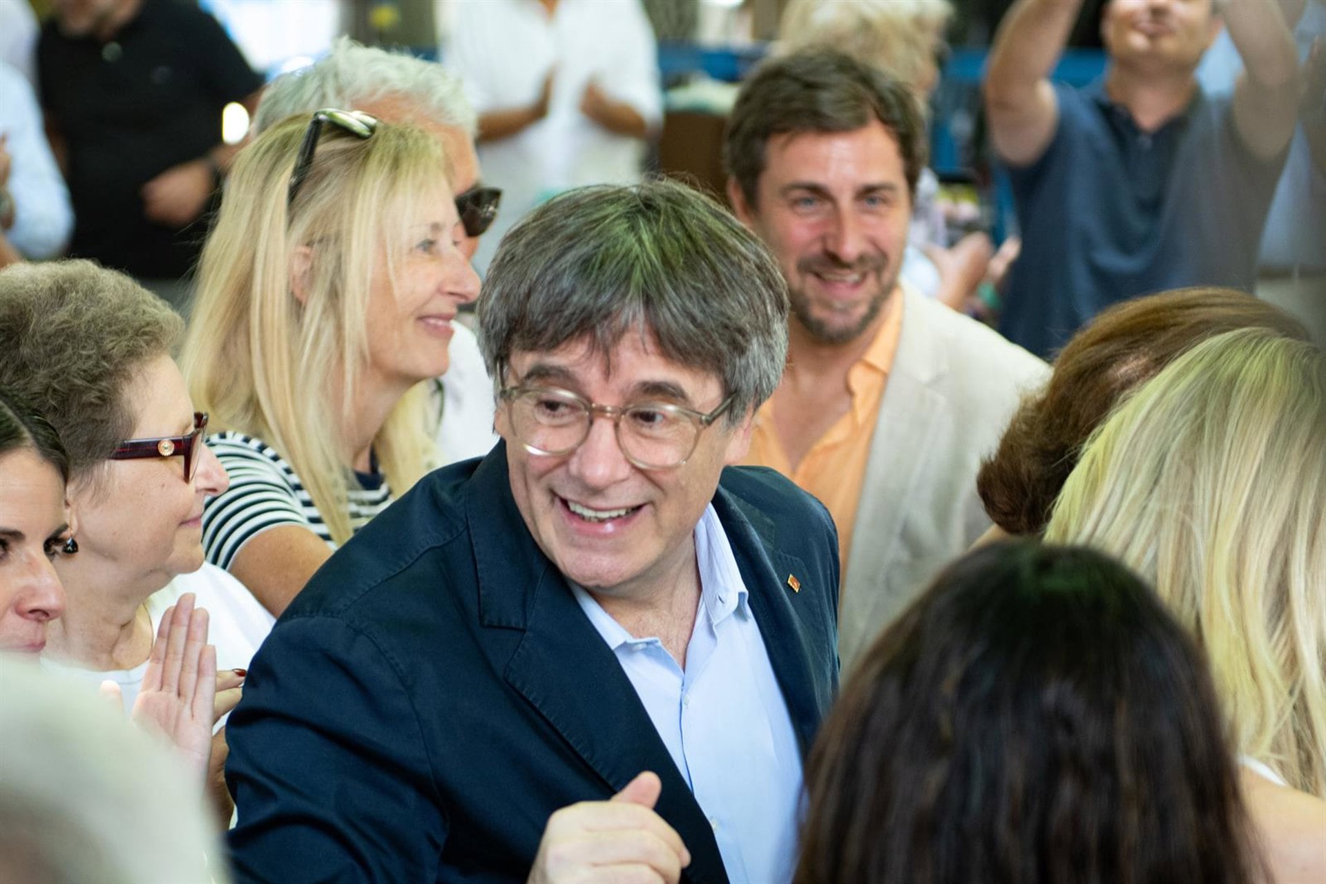 El líder de Junts y expresident de la Generalitat de Cataluña, Carles Puigdemont. (Glòria Sánchez / Europa Press)