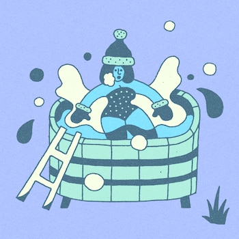 Brief dips in frigid water can benefit your physical and mental health. Here are some tips to prepare yourself to wade into this age-old practice. (Philip Lindeman/The New York Times) — FOR EDITORIAL USE ONLY WITH NYT STORY SLUGGED COLD PLUNGE TIPS BY CAREN OSTEN GERSZBERG FOR SEPT. 11, 2026. ALL OTHER USE PROHIBITED —
