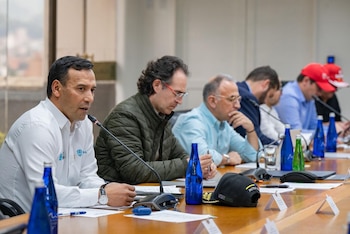 Pedro Sánchez y Federico Gutiérrez