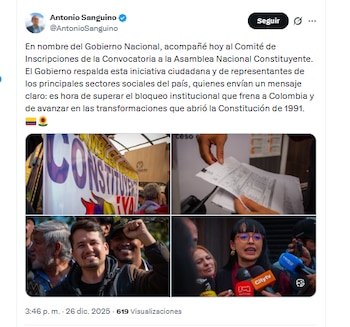 El ministro Antonio Sanguino respaldó