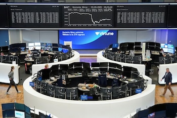 El gráfico del índice alemán