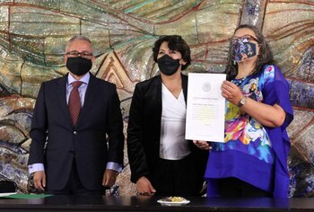 La titular de la SEP,