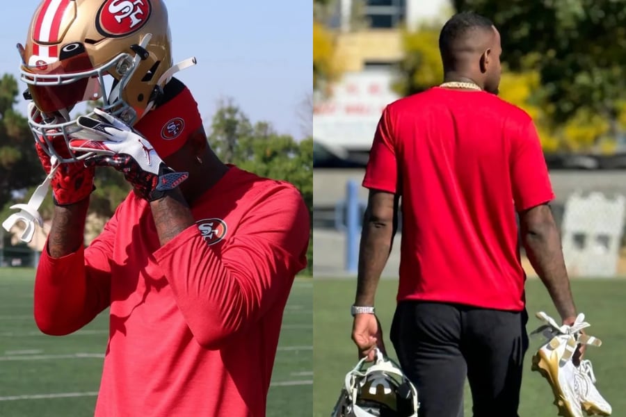 Love se presentaba como jugador de los San Francisco 49ers, como inversor inmobiliario o incluso como familiar del jugador Jordan Love para sostener la identidad falsa (X: @MLFootball).
