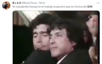 Los mejores memes que dejó la clasificación del DIM a la fase III de la Copa Libertadores 2023. @Blad_Perez/Twitter.